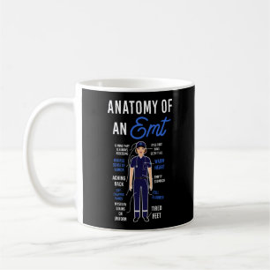 Caneca De Café Anatomia De Emergência EMS De Um EMT