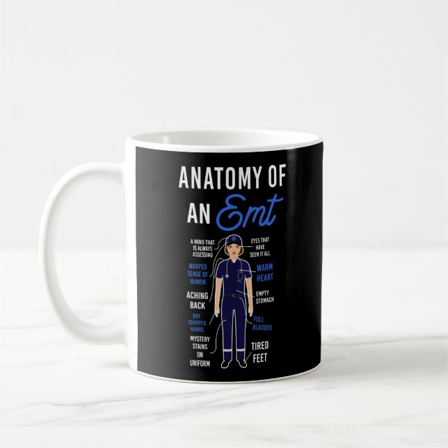 Caneca De Café Anatomia De Emergência EMS De Um EMT (Esquerda)