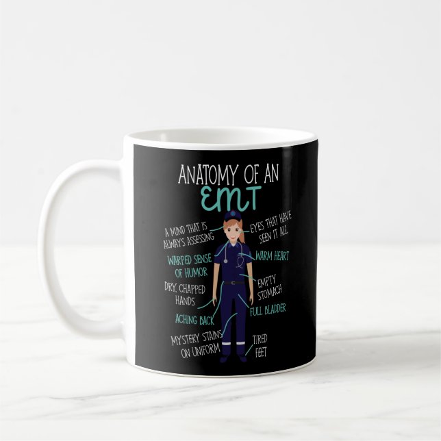 Caneca De Café Anatomia De Emergência EMS De Um Emt (Esquerda)