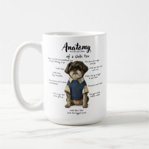 Caneca De Café Anatomia de um Amor Incondicional Edição Shihtzu