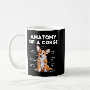 Caneca De Café Anatomia de um Corgi