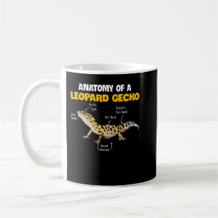 Caneca De Café Anatomia De Um Gecko Leopardo 