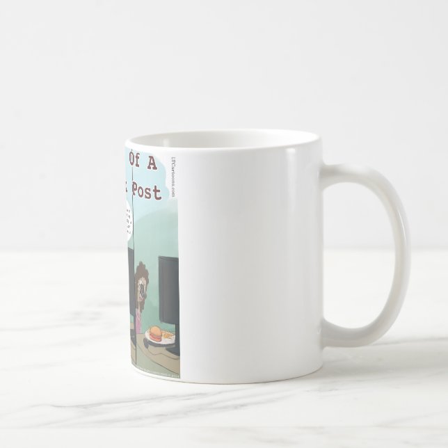Caneca De Café Anatomia de uma Publicação no Facebook Divertida (Direita)