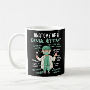 Caneca De Café Anatomia dentária De Um Adolescente