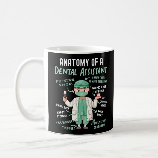 Caneca De Café Anatomia dentária De Um Adolescente (Esquerda)