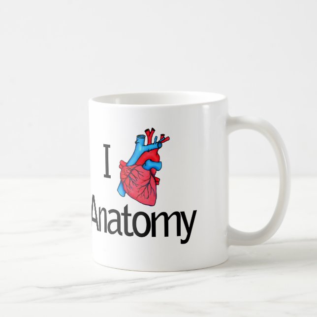 Caneca De Café Anatomia do coração (Direita)
