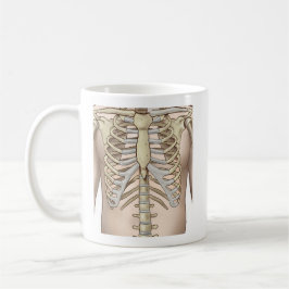 Caneca De Café Anatomia do esqueleto masculino do felpudo Express