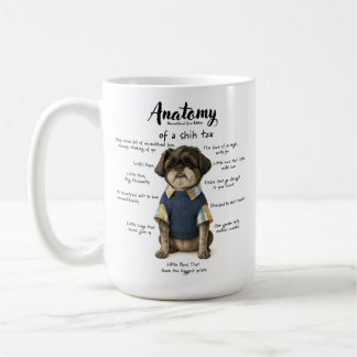 Caneca De Café Anatomy of a Shihtzu Unconditional Love Edition