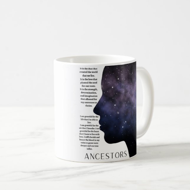 Caneca De Café Ancestrais Oferecendo Mug (Frente Esquerda)