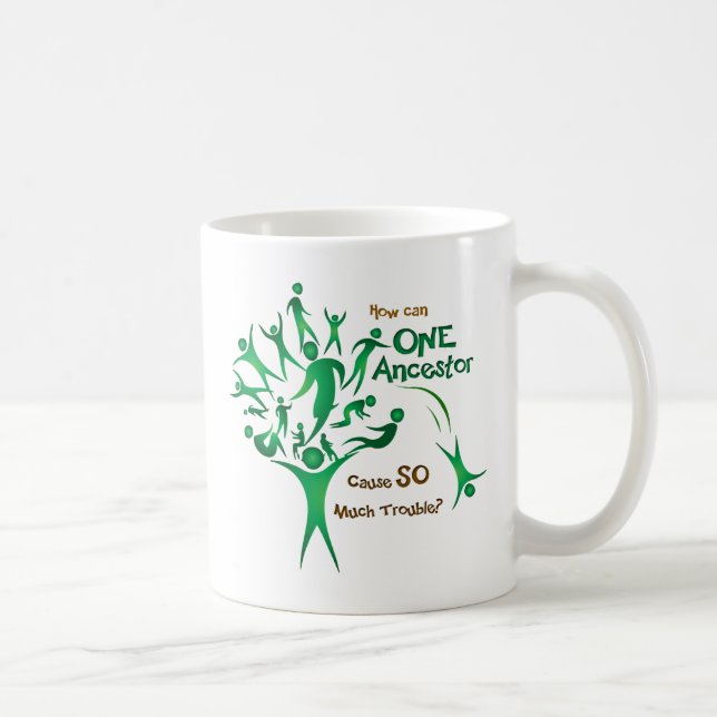 Caneca De Café Ancestral da Árvore Um (Direita)