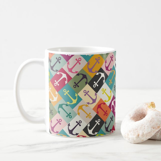 Caneca De Café anchor herringbone mana (Com Donut)
