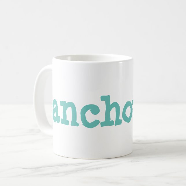 Caneca De Café anchovas (Frente Esquerda)