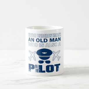 Caneca De Café Ancião - um piloto