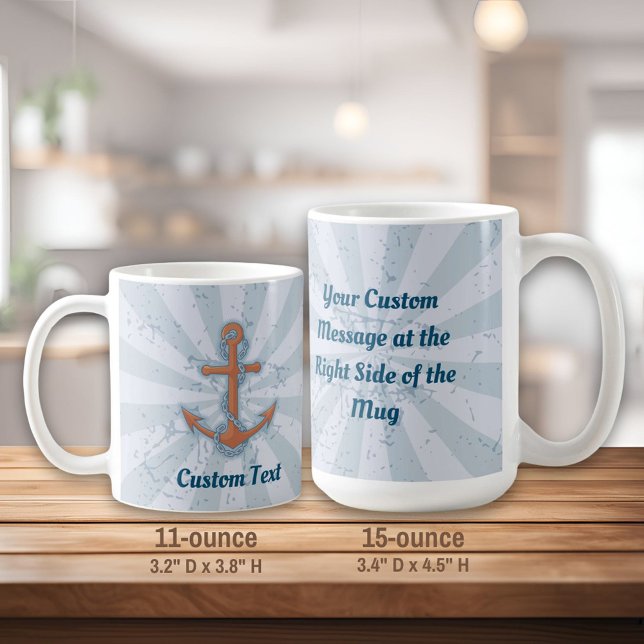 Caneca De Café Âncora com corrente (Criador carregado)