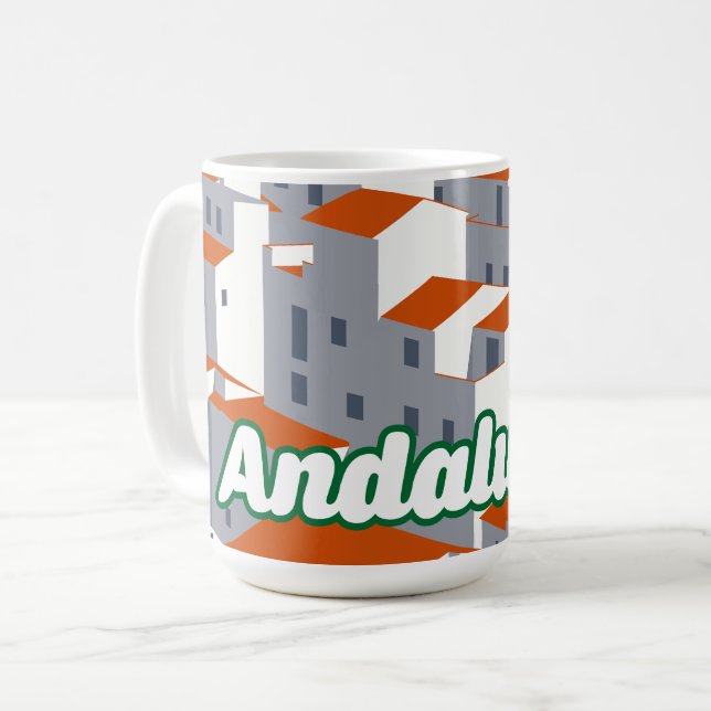 Caneca De Café Andaluzia 3 (Frente Esquerda)