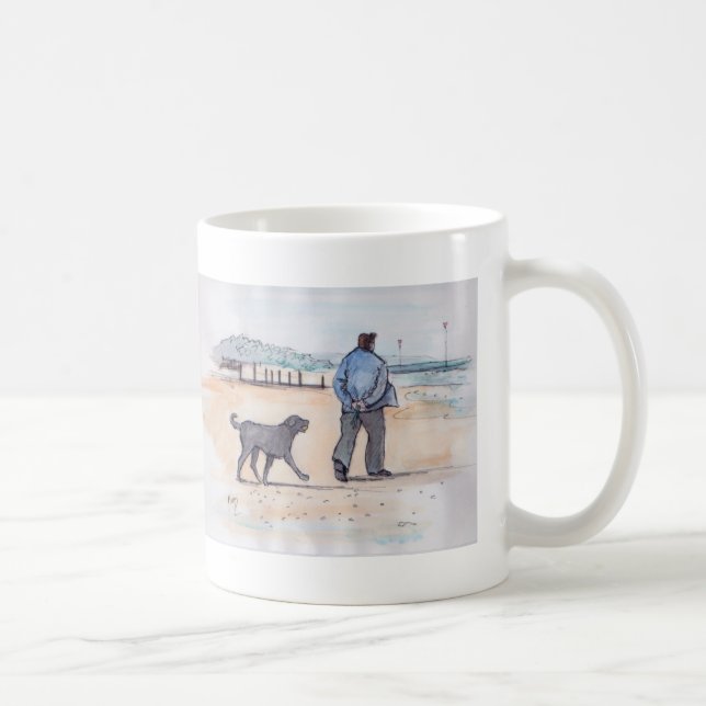 Caneca De Café andando o cão - 07 (Direita)