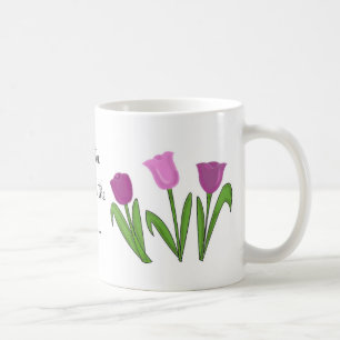 Caneca De Café Andar na Ponta dos Pés entre Tulipas