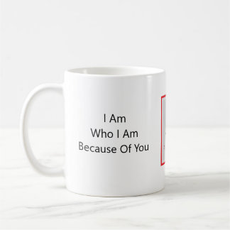 Caneca De Café Anders ArIistry * Sou O Que Sou Por Sua Causa *