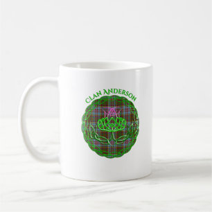 Caneca De Café Anderson Scottish Tartan Celtic Thistle