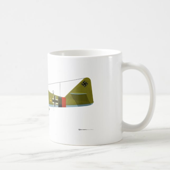 Caneca De Café Andorinha de Messerschmitt Me-262 (Direita)