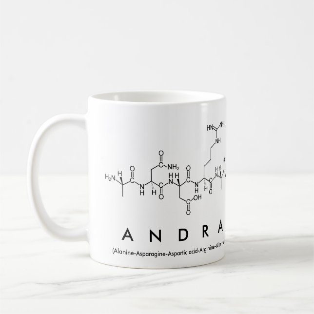 Caneca De Café Andra peptide name mug (Esquerda)