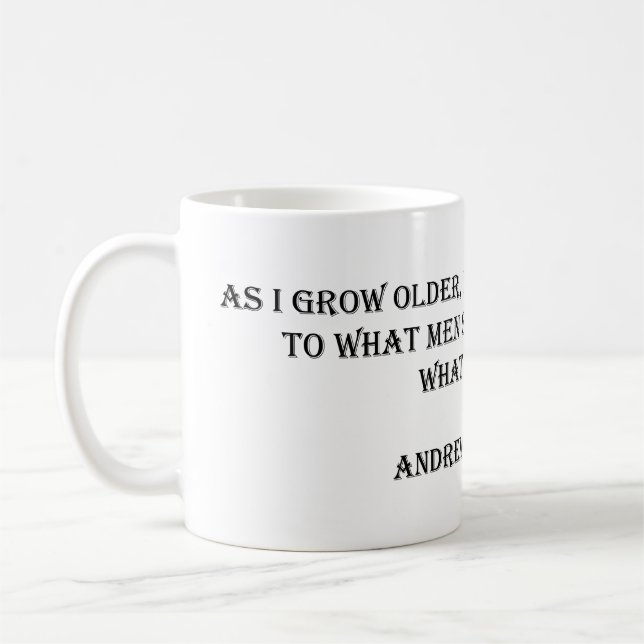 Caneca De Café Andrew Carnegie Quote Mug (Esquerda)