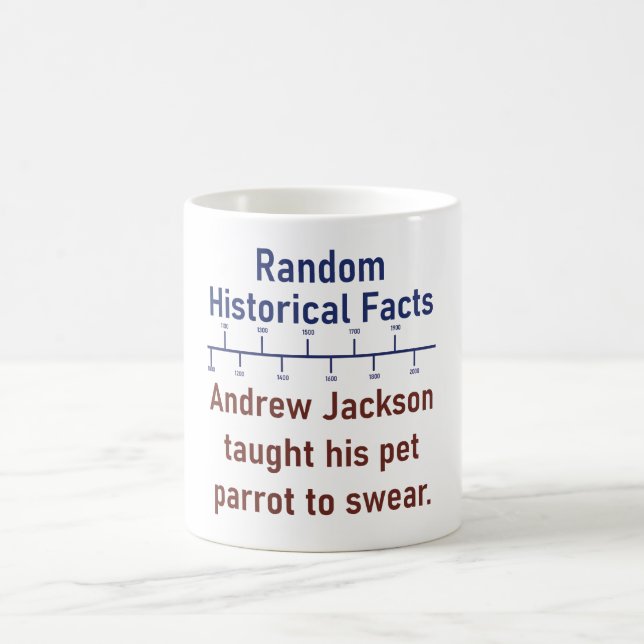 Caneca De Café Andrew Jackson Ensinou Seu Papagaio A Jurar - Hist (Centro)