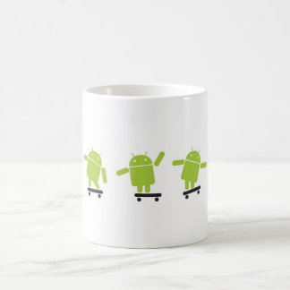 Caneca De Café Android Skateboarding