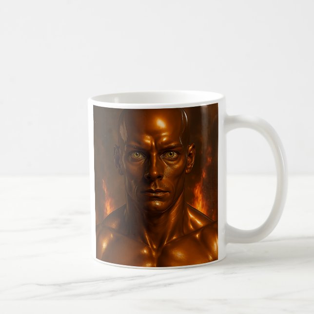 Caneca De Café Androïde regard de feu (Direita)