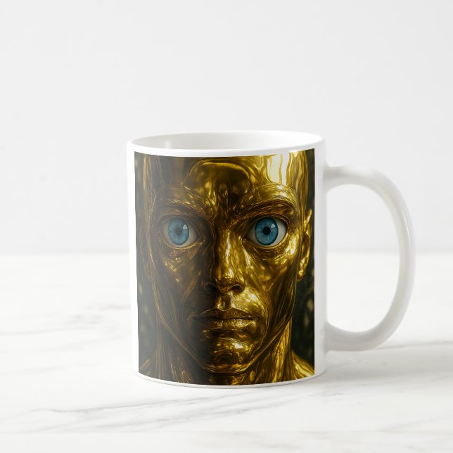 Caneca De Café Androïde regard intense (Direita)