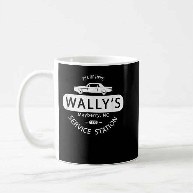Caneca De Café Andy Griffith Show Wally's Service Station — Class (Esquerda)