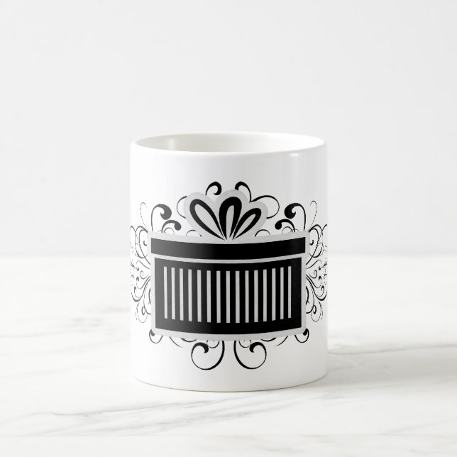 Caneca De Café Anéis de Férias Presentes, Preto (Centro)