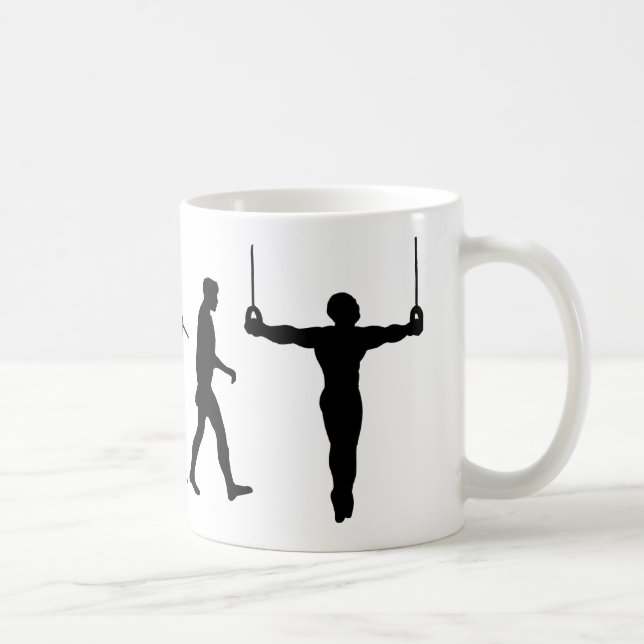Caneca De Café Anéis ginásticos do Gymnast (Direita)