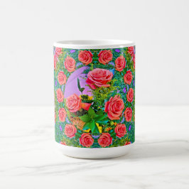 Caneca De Café Anéis Rosa Rosa Rosa Rosa Rosa Rosa