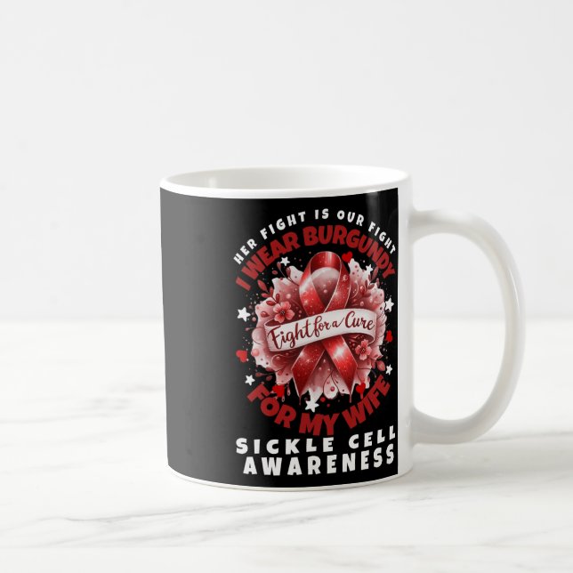 Caneca De Café Anemia De Células Falsiformes A Luta É A Minha Lut (Direita)