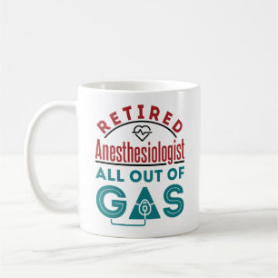 Caneca De Café Anestesiologista aposentado sem gás