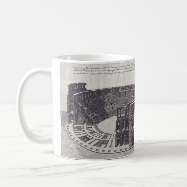 Caneca De Café Anfiteatro de Verona na Piazza Bra (Esquerda)