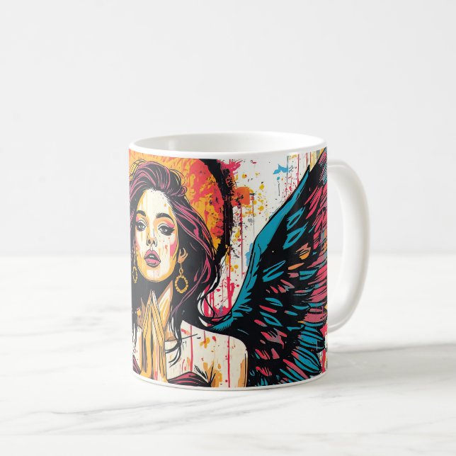Caneca De Café Angel  (Frente Esquerda)