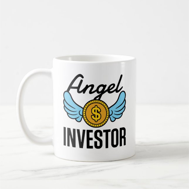 Caneca De Café Angel Investor Invest Start Business (Esquerda)