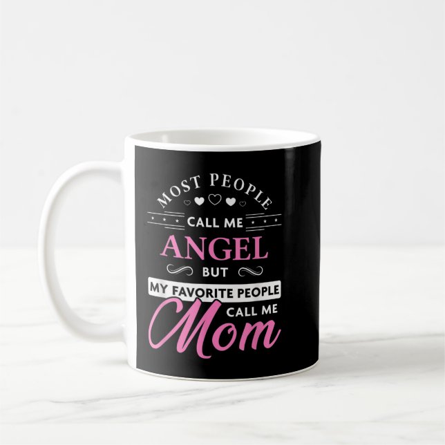 Caneca De Café Angel Name Gift Personalizado Mãe (Esquerda)