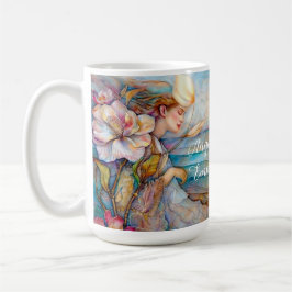 Caneca De Café Angel Of Emotion Turquoise Mug