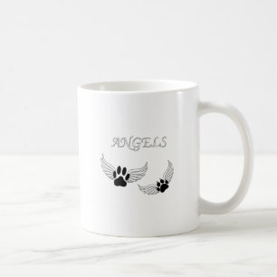 Caneca De Café Angel Pet Paws