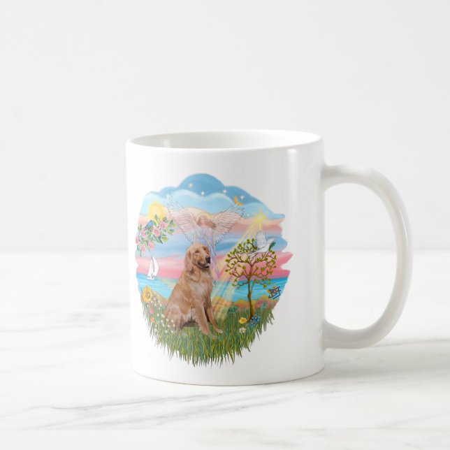 Caneca De Café Angel Star - Ouro Retriever nº 2 (Direita)