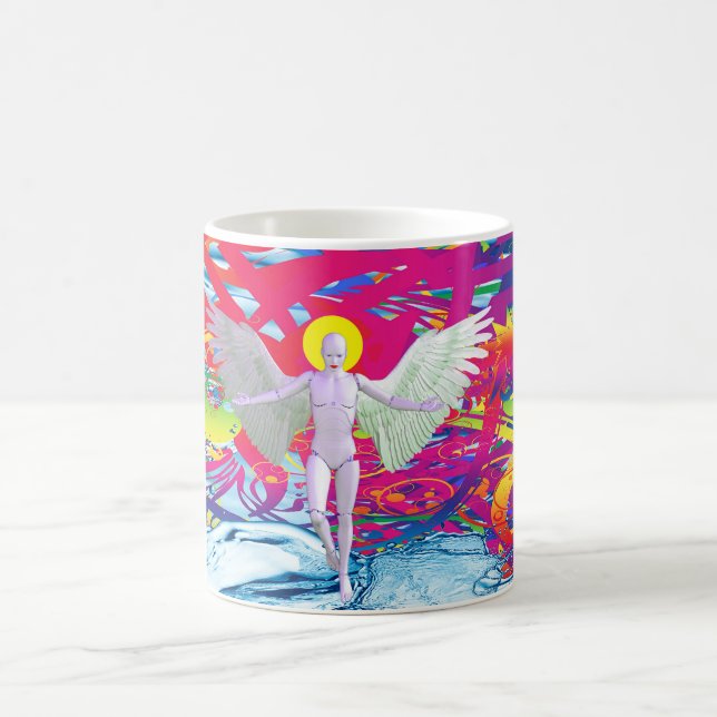 Caneca De Café Angelic Robot (Centro)