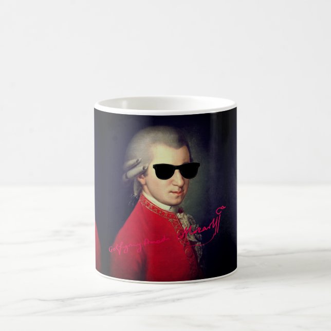 Caneca De Café Angelilli Heart Wolfgang Amadeus Mozart com assina (Centro)
