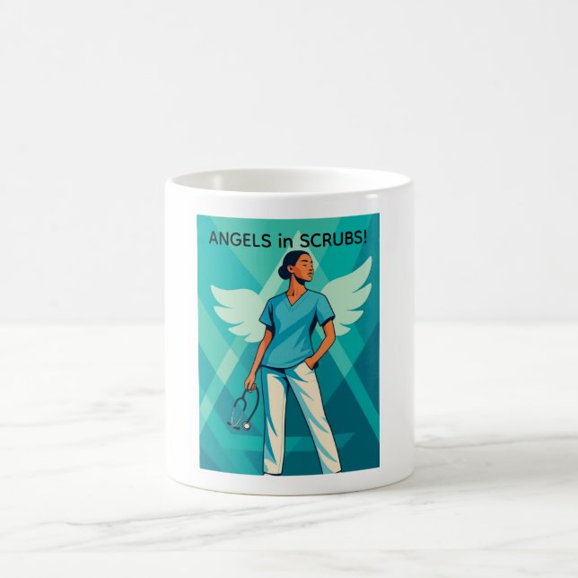 Caneca De Café Angels in Scrubs! Mug (Centro)
