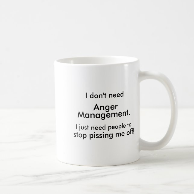 Caneca De Café Anger Management  (Direita)