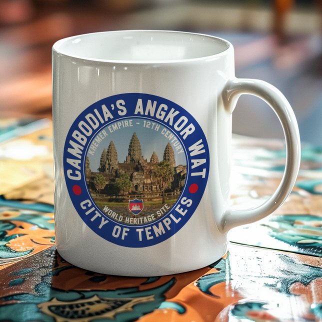 Caneca De Café Angkor Wat – The Heart of Cambodia (Criador carregado)