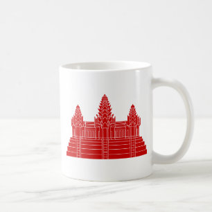 Caneca De Café Angkor Wat Ver.2.0. Khmer Temple