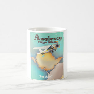 Caneca De Café Anglesea, poster de viagens do estilo do vintage